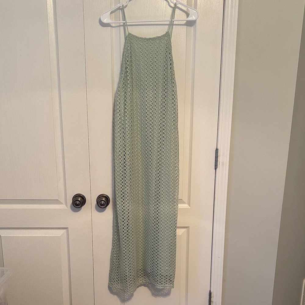 Current Terra Chic Mint Crochet Maxi Dress size Small